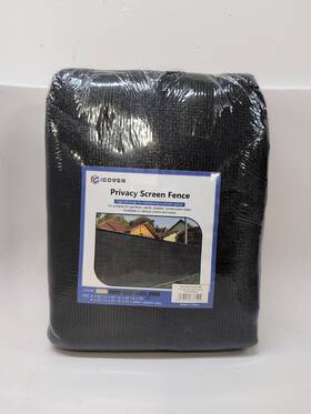 Icover 970110737124 Ps450-bk Privacy Screen Fence 4x50ft Windscreen Net Black 61426