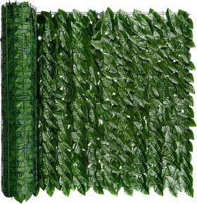 Icover Plv59-157-1 Artificial Ivy Privacy Screen For Fence 59x157 Inch Reinforced Joints