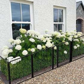 Igoouo Gf-32 Garden Fence Animal Barrier With Gate Outdoor 32ft High 17.8ft Long Panels