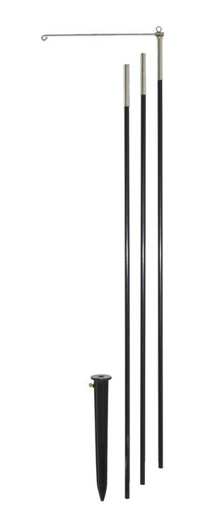 4878 In The Breeze 3-section Heavy Duty 10 Foot Pole - Swiveling Eyelet