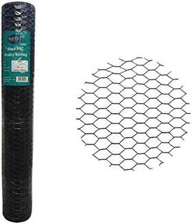 Inc Pnblk11485020 Pvc Hexagonal Poultry Netting Chicken Wire 48 Inches X 50 Feet 1 Inch Mesh 20g