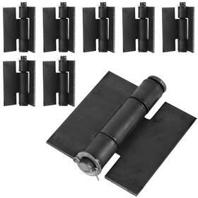 Inchoco B0dcw1hcz4 Weld-on Extra Heavy Duty 4.4 Inch X4 Butterfly Hinges 5mm Thick Steel 8 Pack
