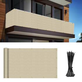 I-ns-s0325tn Infrange Balcony Privacy Fence Screen 3ft X 25ft Mesh Windscreen Fencing Shield Cover Inch