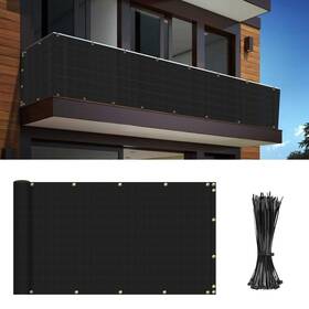 I-ns-s0350bk Infrange Balcony Privacy Fence Screen 3ft X 50ft Mesh Windscreen Fencing Shield Cover Inch
