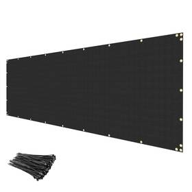 Infrange I-s0412bk Privacy Fence Screen 4ft X 12ft Heavy Duty Fencing Cover Mesh Windscreen Cloth