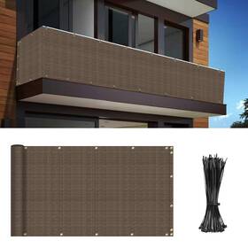 Infs0310bw Infrange Balcony Privacy Fence Screen 3ft X 10ft Mesh Windscreen Fencing Shield Cover Inch