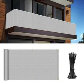 Inifns16e2525gy-s Infrange 2.5ftx25ft Balcony Privacy Fence Screen Mesh Windscreen Fencing Shield Cover Inifns16e2525gy-s Infrange 2.5ftx25ft Balcony Privacy Fence Screen Mesh Windscreen Fencing Shield Cover