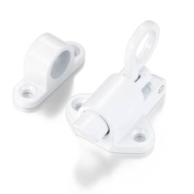 Iniret B0bkpvj33s 4-pack White Self-closing Spring Door Latches - Aluminum Alloy Bolt Lock