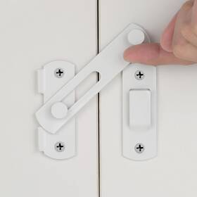 Iniret B0c5wr8cs7 10-packs Barn Door Latches White Stainless Steel Gate Flip Latch