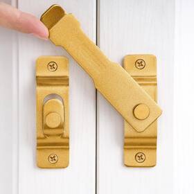 Iniret B0dgtdb22k 2-pack Barn Door Latches 4.33 Inch X3.23 Gold Stainless Steel Sliding Lock