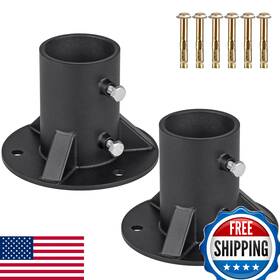 Insaga B0bw93nfk2 Chain Link Fence Pole Floor Flange 2.5 Inch Base Heavy Solid P