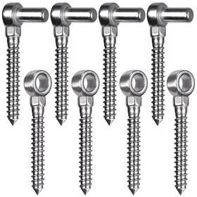 Insaga B0cywqr7wc Cast 304 Stainless Steel Gate Hinges 4pack Lag Screw Hinge For Farm M12 H