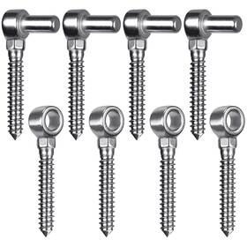 Insaga B0d3wyfj2v 304 Stainless Steel Heavy Duty Gate Hinges 4-1/2 Inch 4 Pair Set