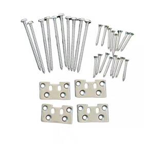 Intex Millwork Solutions 445035911908 Providence Rail Bracket Kit 4 Brackets And Screws For Straight Level Sect