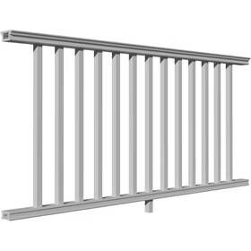 Intex Millwork Solutions 705353216749 96 Inch X 36 Level Section Providence Rail Kit With Reinforcements 18 Balust