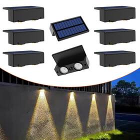 Involux Sy0158-08 8-pack Multi-color Solar Spotlights For Fence And Wall - 30 Lumen High Brightne