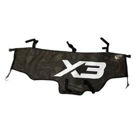Iron 749460632856 Rear Window Net For Can Am Maverick X3 2017-2023 Mesh Shade Wind White Logo