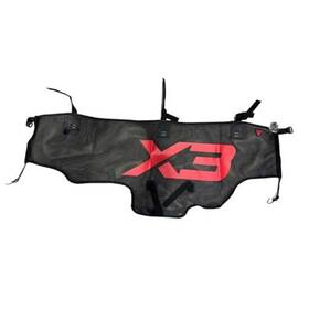 Iron Gm830001 Rear Window Net For Can Am Maverick X3 2017-2023 Mesh Shade Wind Red Logo
