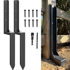 Ib-fprk-b-85-2pcs-002 Ironbabe Fence Post Repair Kit - One-piece As1-2pack 35.18x7.06x3.18 Inch Black Ib-fprk-b-85-2pcs-002 Ironbabe Fence Post Repair Kit - One-piece As1-2pack 35.18x7.06x3.18 Inch Black