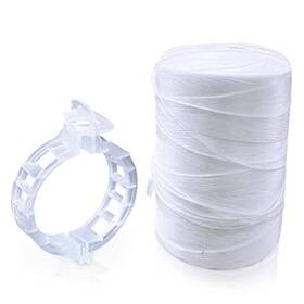 Kf34 Irrigation Mart Plant Clips 100pc And Twine 6300ft - Garden Trellis Support