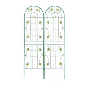 Itopfox 445000268273 71 Inch X 19.7 Green Metal Garden Rustproof Trellis Climbing Plants Outdoor F
