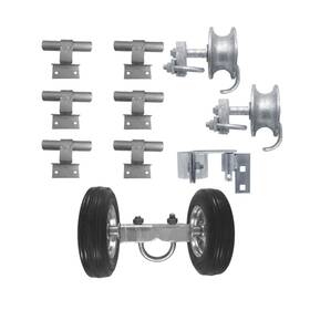 Jake Sales 687748062868 6 Inch Chain Link Wall Mounted Rolling Gate Hardware Kit Fence