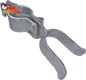 Jake Sales 705353741418 1-3/8 Inch X Chain Link Fence Gate Fork Latch - Galvanized With Hole For Pa