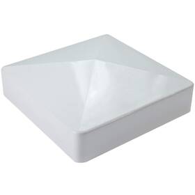 Jake Sales 840129210580 4 Pyramid White Vinyl Fence Post Cap For X Pvc Posts