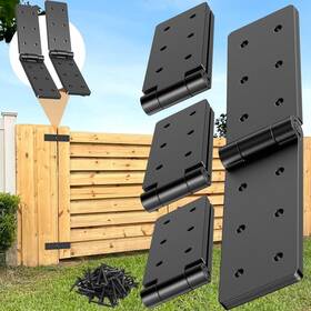 Dhhd004 Jaxyoom Fence Gate Hinges Heavy Duty 4pcs - 270 Degree Adjustable Barn Doors Hinge Wi