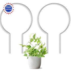 Pt-001 Jettify Plant Trellis 2 Pack Round Acrylic Indoor Outdoor Climbing Support Small
