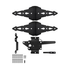 Jiahoo Jiahoo-hd8-hinge Gate Hardware Kit For Outdoor Fence Heavy Duty 8 Inch Hinges And Po... Fast Ship