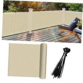 Jinhu Alliance Industrial Inc Ifns16e0350tn 3ft X 50ft Beige Balcony Privacy Fence Screen Uv Protection Windscreen Mesh