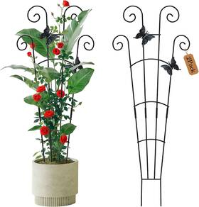 30fttaller Jjshuanl 781285438275 2 Pack Plant Trellis For Potted Climbing Plants Indoor Expandable Meta
