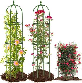 Joyhalo 445020086093 2 Pack Trellis For Climbing Plants Outdoor 59 Inch High Adjustable Gard
