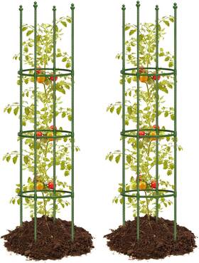 Joyhalo 726084877399 2 Pack Tomato Cage For Garden Up To 59 Inch Heavy-duty Trellis