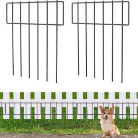 Rx47 Jporshu 10 Pack Garden Animal Barrier Fence Rustproof Metal Anti Doggie Digging Border