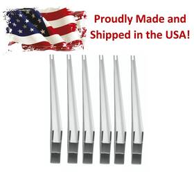 Jsp Manufacturing Vf-rail-70 6 Pack Vinyl Privacy Fence Pocket Rails