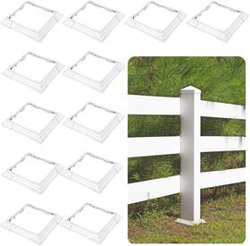 Juexica 705353532764 6 X Inches Vinyl Post Sleeve Adjustable Skirt White Base Porch