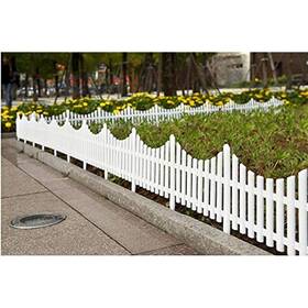 Jumbltm Dfc10645 Jumbl Decorative Garden Fence 8 Piece Easy Install Picket White