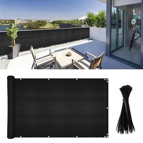 0310-hh Junkogo 3x10ft Balcony Privacy Screen Apartment Railing Cover For Sunshade Wind And Uv