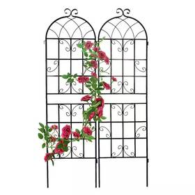 Jushua 313019480450 2-pack Metal Garden Trellis 71 Inch X 19.7 Rustproof For Climbing P