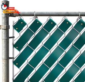 Juvo Plus 445015886813 Chain Link Fence Slats Privacy Screen Covering Tape Roll With Brass Fasteners