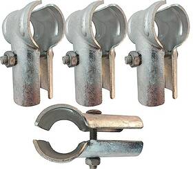 T-c-02 Jxzj End Rail T Clamps Chainlink Fence Parts Galvanized 1-3/8 Inch X 4 Pcs