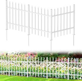 Kaneodot 744759263346 Metal Garden Fence 3 Panels Total 9ft L X 36in H Heavy-duty Dog Outdo