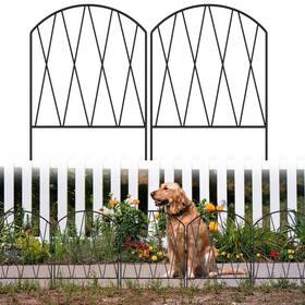 Nx161-b24 Kaneodot 24 Pack Decorative Garden Fence Animal Barrier 25ft L X 16in H Rustproof Me