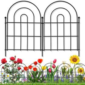 Karlliu 768825275583 10ft Garden Fence Animal Barrier 22in High Decorative Rustproof Panels