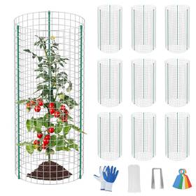 Dxzwl3060 Kecaopdt 10-set 12 Inch X 24 Plant Protector From Animals Hot-dip Galvanized Me
