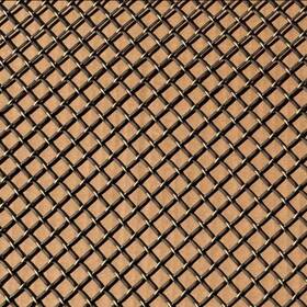 1214f Kent Design 097667092974 1/2 Inch Round Flat Crimp Wire Grille- Antique Brass 36 X 48