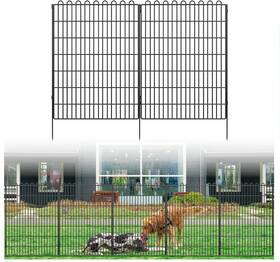 Kfvigoho Us-ps812-40 Decorative Garden Fence 10 Panels 23.6 Ft L X 40 In H Animal Barrier For Yard