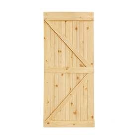 Kimberly Bay 717962837406 K-bar Solid Pine Core Unfinished Interior Barn Door Slab Diy Kit